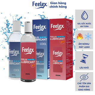 Gel bôi trơn quan hệ Feelex Lubricant mát lạnh, ấm nóng - lọ 250ml