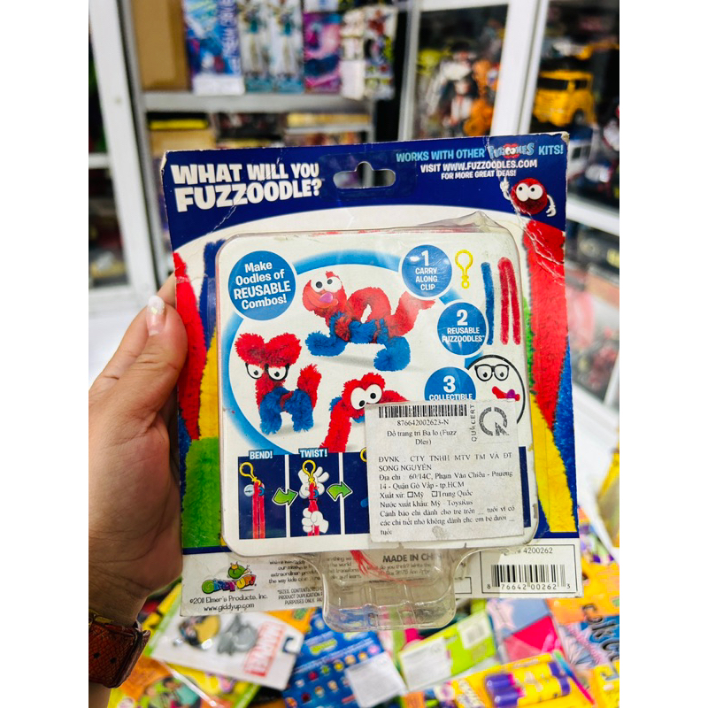 Đồ chơi thủ công làm móc khoá Hand made Fuzzoodles Goofy Guys