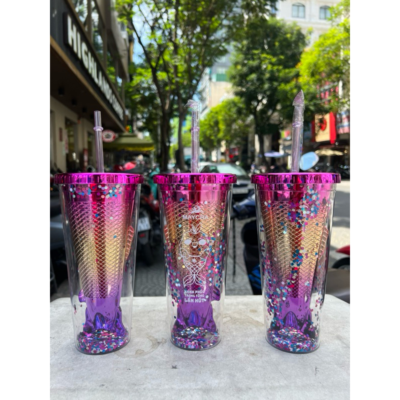 Ly Tiên Cá Trà Sữa Maycha 650ml