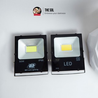 Bộ đèn Pha COB 5054 (by MD Led Lighting), (công suất: 10W/20W/30W/50W), (ánh sáng: vàng/trắng)