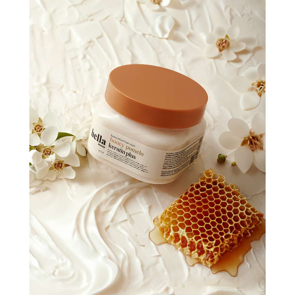Kem ủ tóc bưởi mật ong Keratin không Sulfate dành cho tóc yếu khô xơ gãy rụng