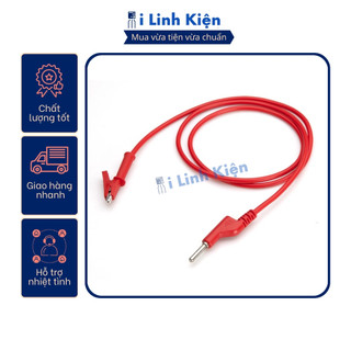 Dây đo đồng hồ liền kẹp cá sấu màu đỏ loại tốt