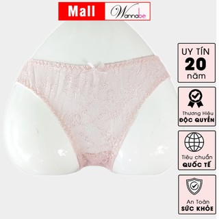 Quần lót ren nữ Wannabe QL32B lưng vừa,ôm sát bật lên vẻ quyến rũ gợi cảm xuyên lớp ren mỏng manh