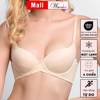 Áo ngực mút mỏng WANNABE AN310 áo chíp cúp lớn có gọng kiểu basic trơn mút thông thoáng, nhẹ mềm thoải mái suốt ngày dài