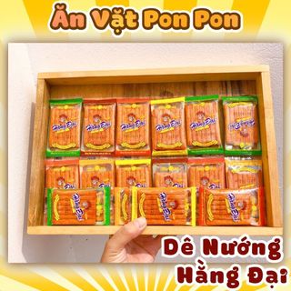 Bịch 60 Gói Sườn Dê Hằng Đại, Snack Sườn Xé Cay Cay, Đồ Ăn Vặt Tuổi Thơ Ăn Cùng Pon Pon
