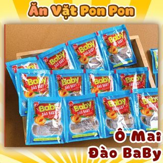Bịch 60 Gói Ô Mai Đào-Nho-Táo Chua Ngọt Hot Ăn Cùng Pon Pon