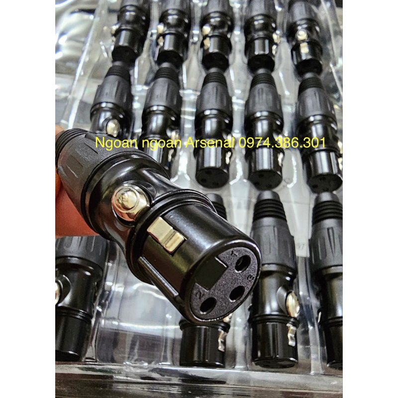 Jack xlr  Canon 3 Pin đực cái nhập khẩu hãng BESK