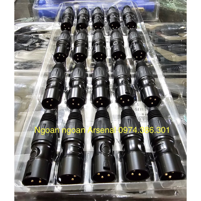 Jack xlr  Canon 3 Pin đực cái nhập khẩu hãng BESK