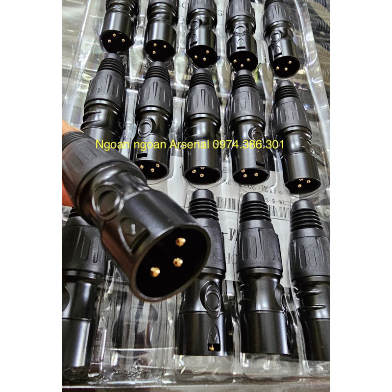 Jack xlr  Canon 3 Pin đực cái nhập khẩu hãng BESK
