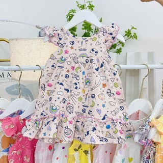 Đầm Váy cotton bé gái - Váy cánh tiên cotton mềm mát