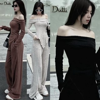 Sét len gân trễ vai quần xuông - sq65