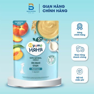 Bột ăn dặm fruto yến mạch đào của nga 200g