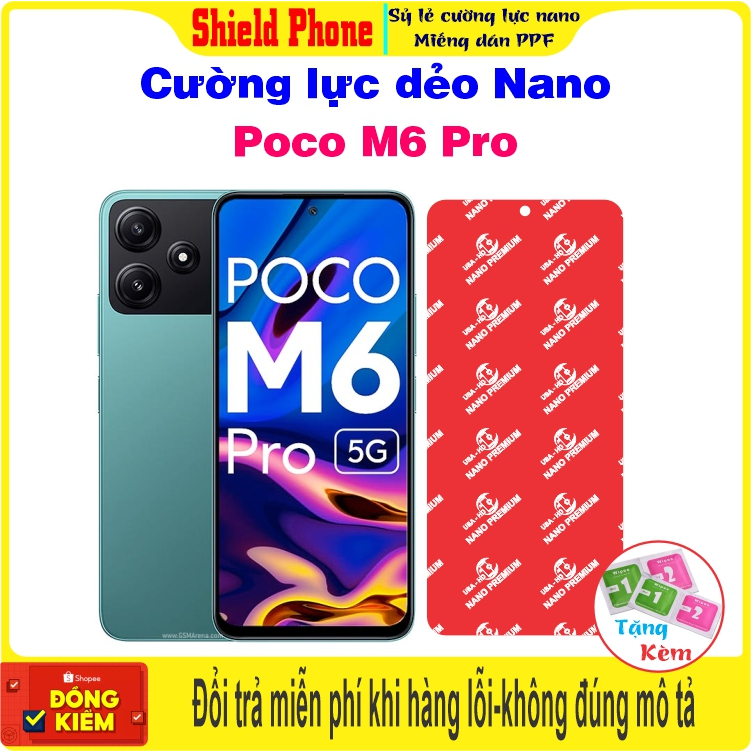 Cường lực dẻo bảo vệ màn hình điện thoại Xiaomi Poco M6pro (PocoM6 pro/ Poco M6 pro)