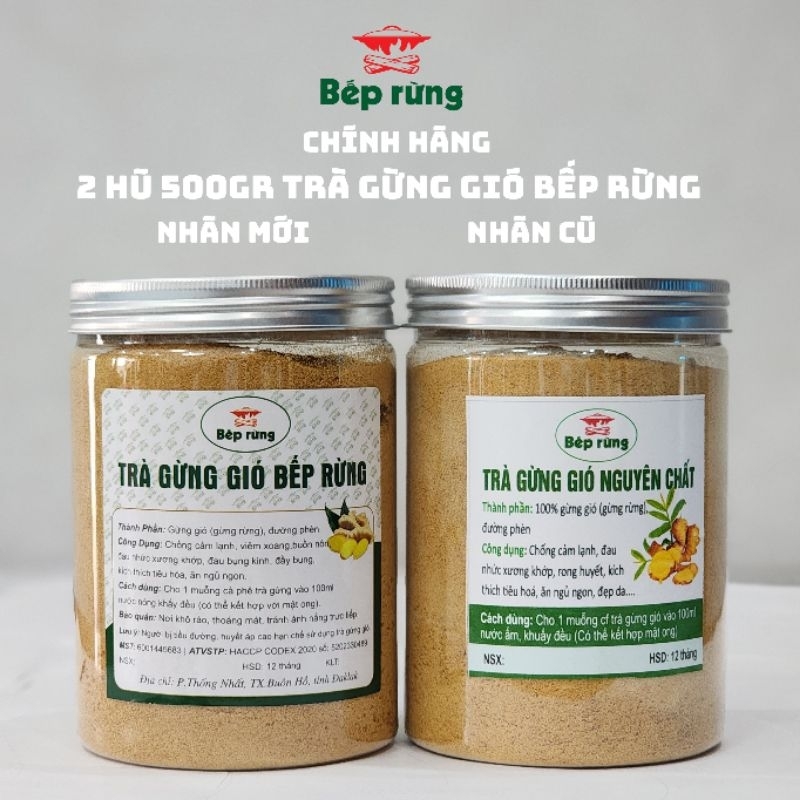 1 Hũ 500gram Trà Gừng Gió Bếp Rừng