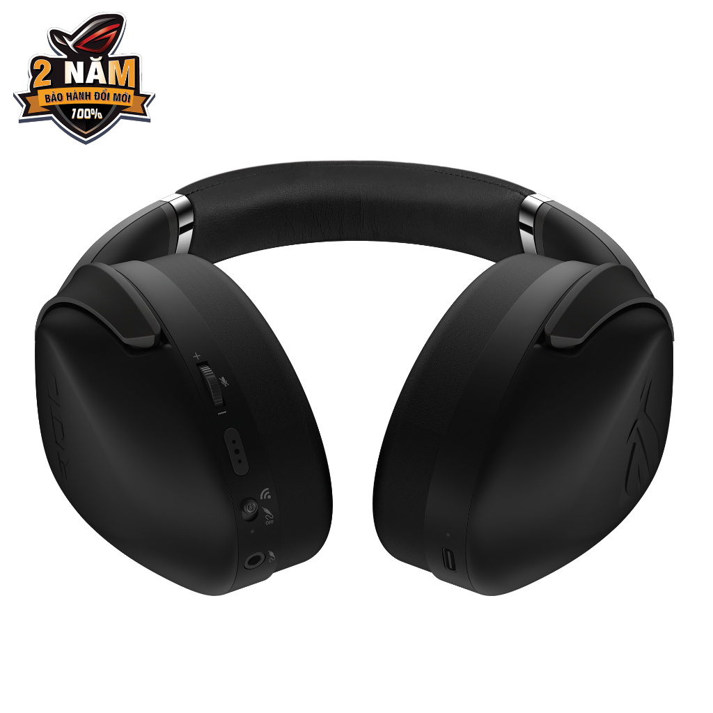 Tai nghe gaming không dây ASUS ROG STRIX GO 2.4 microphone khử tiếng ồn AI Noise-Canceling, âm thanh vòm ảo 7.1