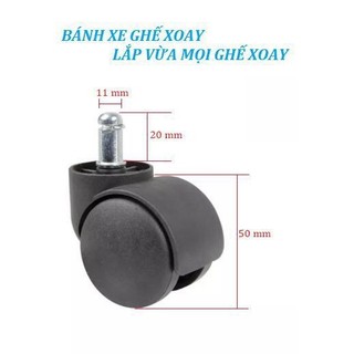 Bánh xe ghế xoay, Bánh xe ghế văn phòng, bền đẹp chắc chắn