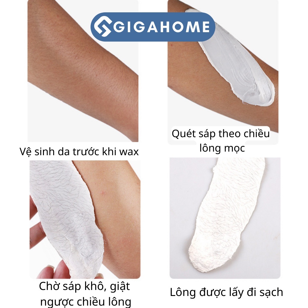 Sáp Wax Lông Sữa Dừa Cao Cấp Siêu Bám Lông Lên Tới 99%, Chuyên Da Nhạy Cảm GIGAHOME 1010