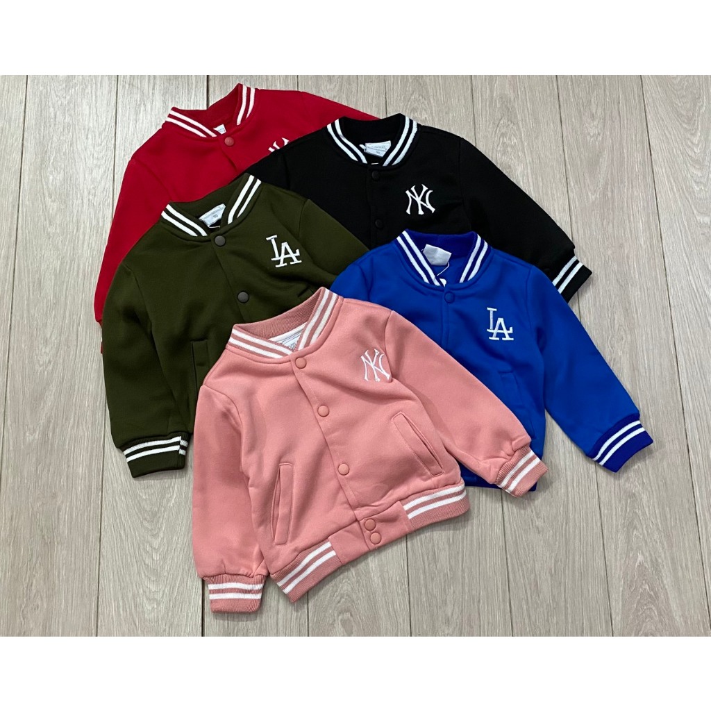 Áo khoác nỉ Bomber MLB cho bé trai , bé gái siêu đẹp SZ90-150