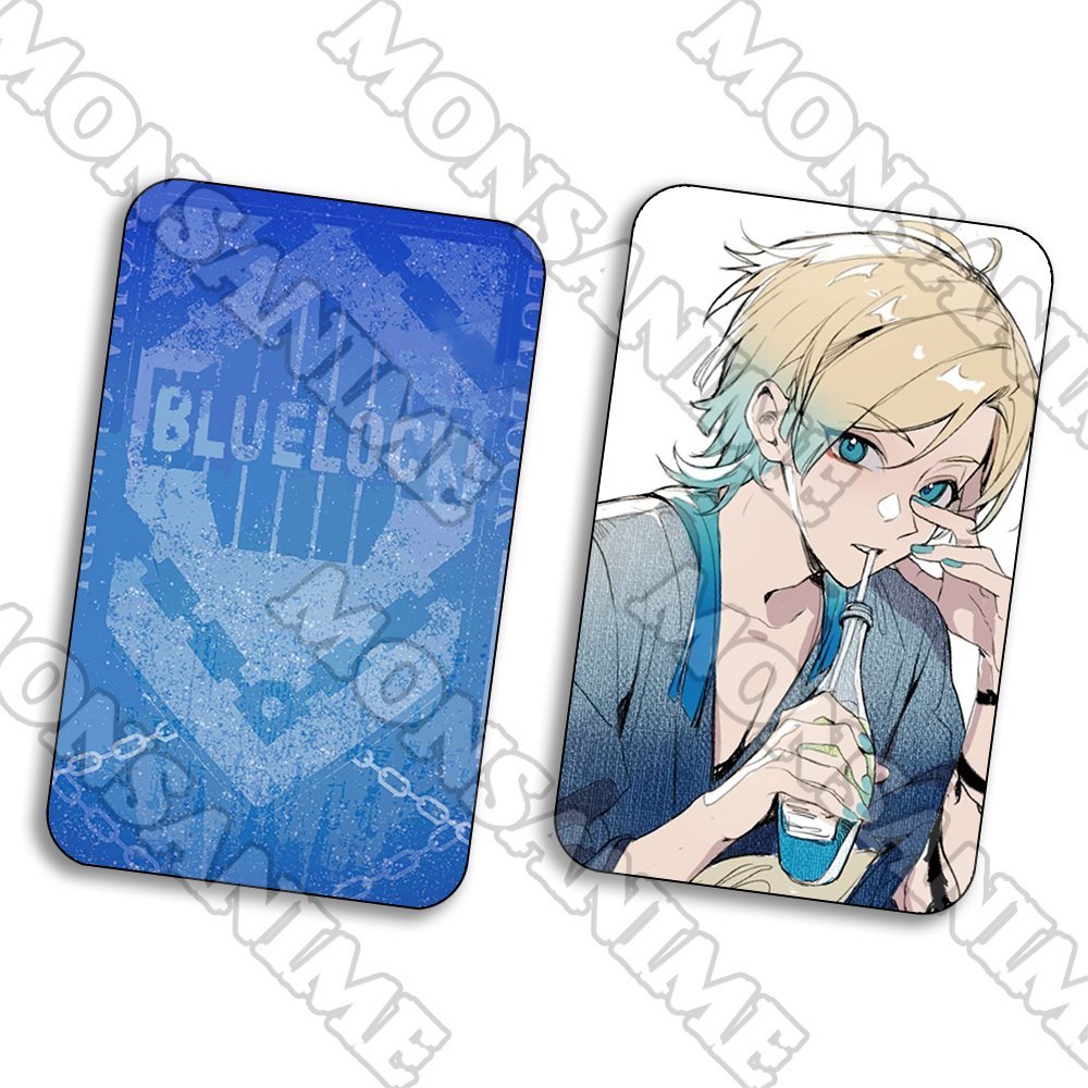 Ảnh card bo góc Michael Kaiser BLUE LOCK thẻ bo viền 5*8cm in hình anime chibi sưu tầm 1 tấm