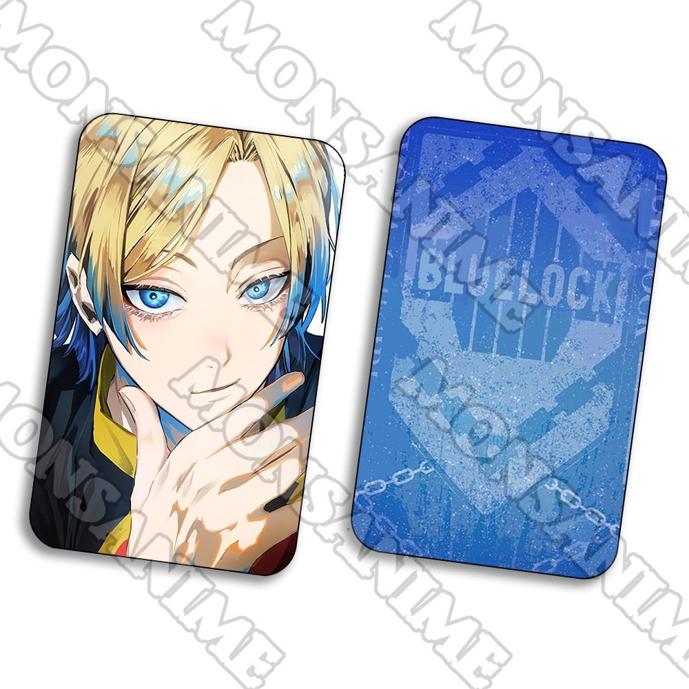 Ảnh card bo góc Michael Kaiser BLUE LOCK thẻ bo viền 5*8cm in hình anime chibi sưu tầm 1 tấm