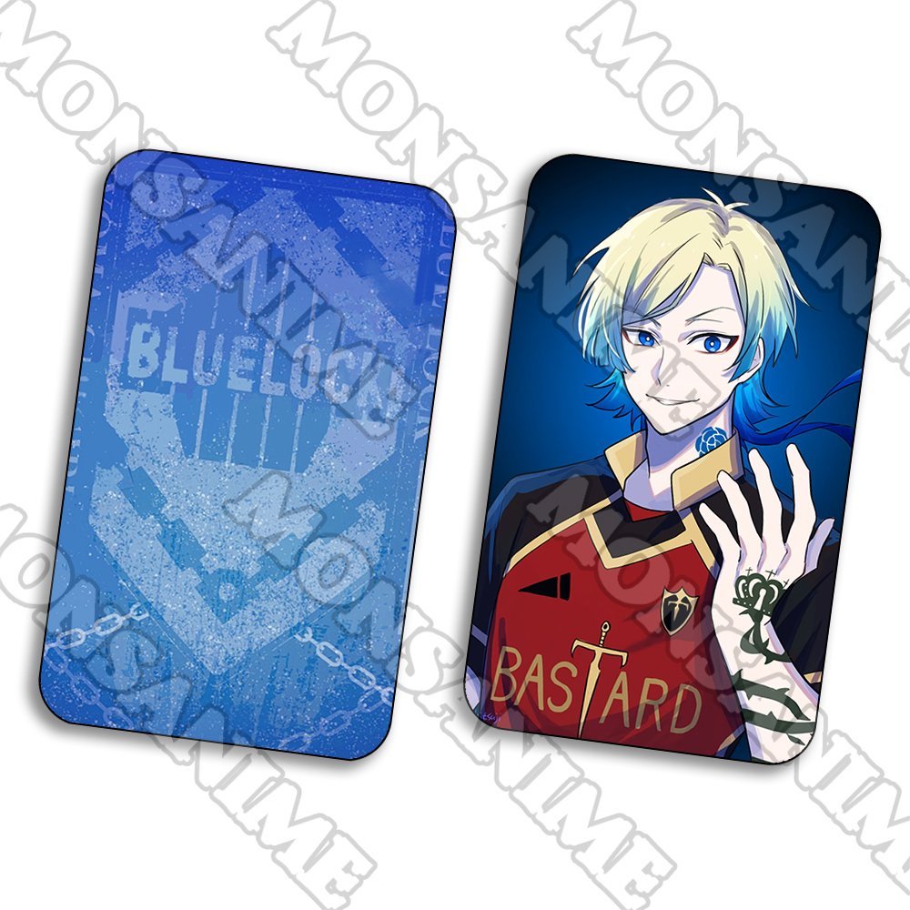 Ảnh card bo góc Michael Kaiser BLUE LOCK thẻ bo viền 5*8cm in hình anime chibi sưu tầm 1 tấm