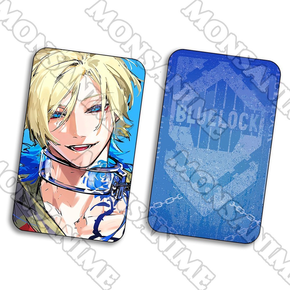 Ảnh card bo góc Michael Kaiser BLUE LOCK thẻ bo viền 5*8cm in hình anime chibi sưu tầm 1 tấm