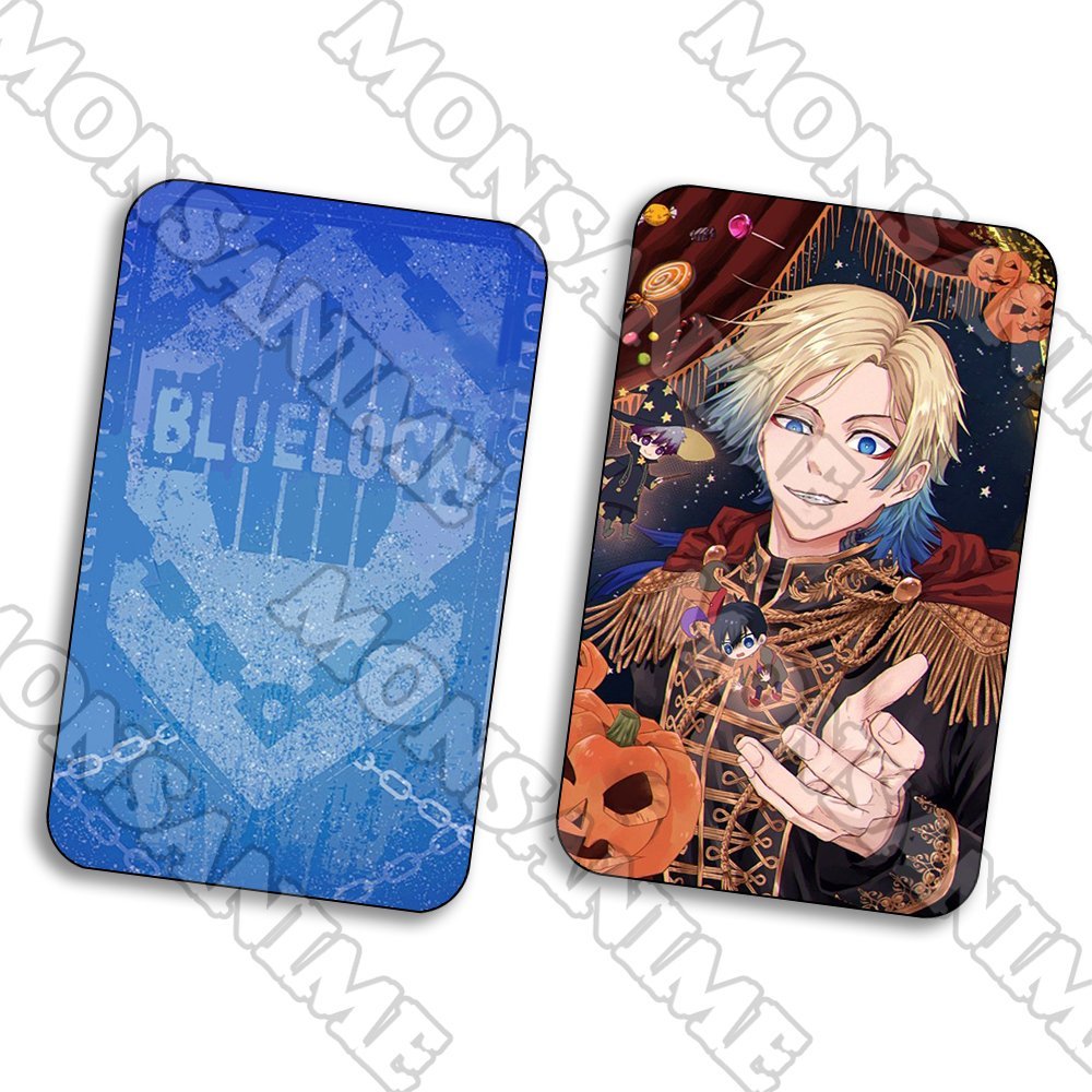 Ảnh card bo góc Michael Kaiser BLUE LOCK thẻ bo viền 5*8cm in hình anime chibi sưu tầm 1 tấm