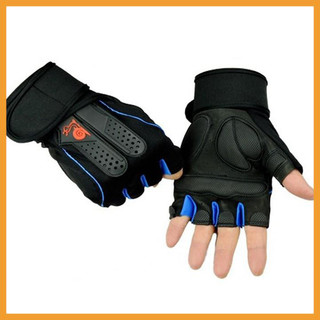 găng tay bao tay xe máy moto biker có gù bảo vệ đen hở ngón