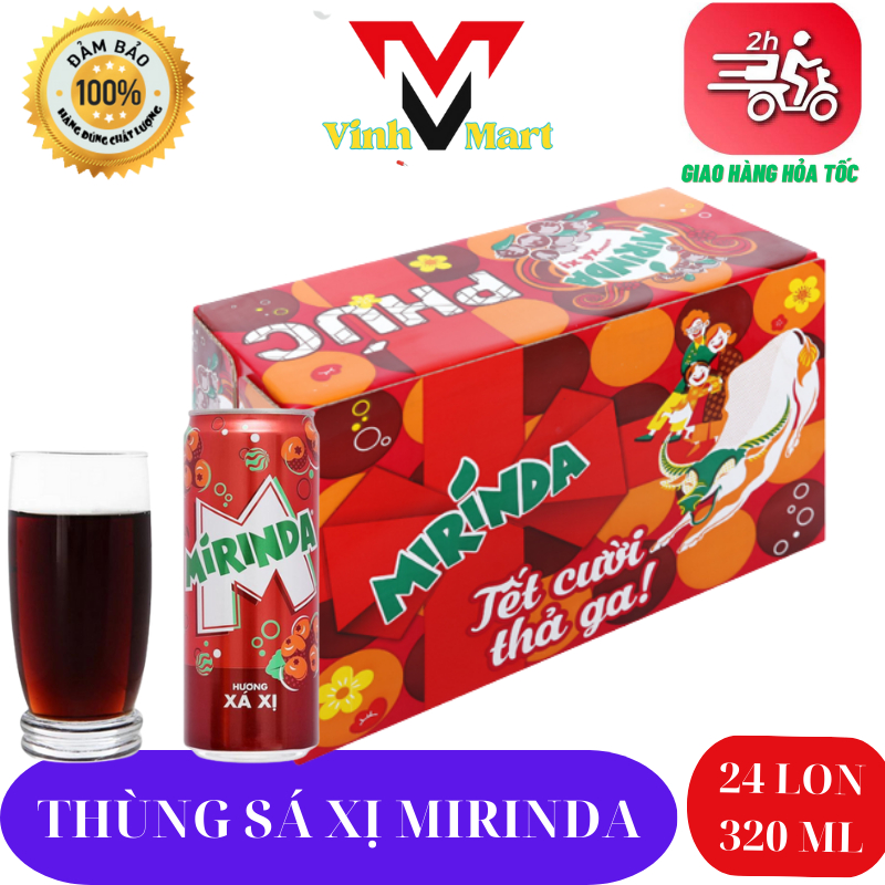 Thùng Sá xị Mirinda 24 lon 320ml