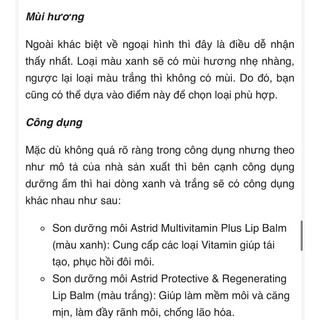 Son dưỡng mỡ hươu Astrid Multivitamin Plus 4.7g