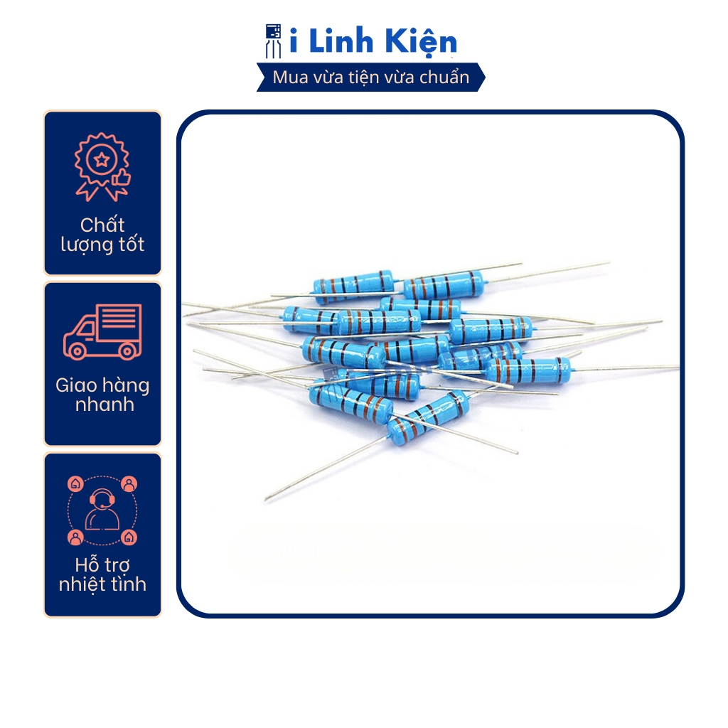 Điện trở vạch 2W 51K – 240K 1% chân đồng