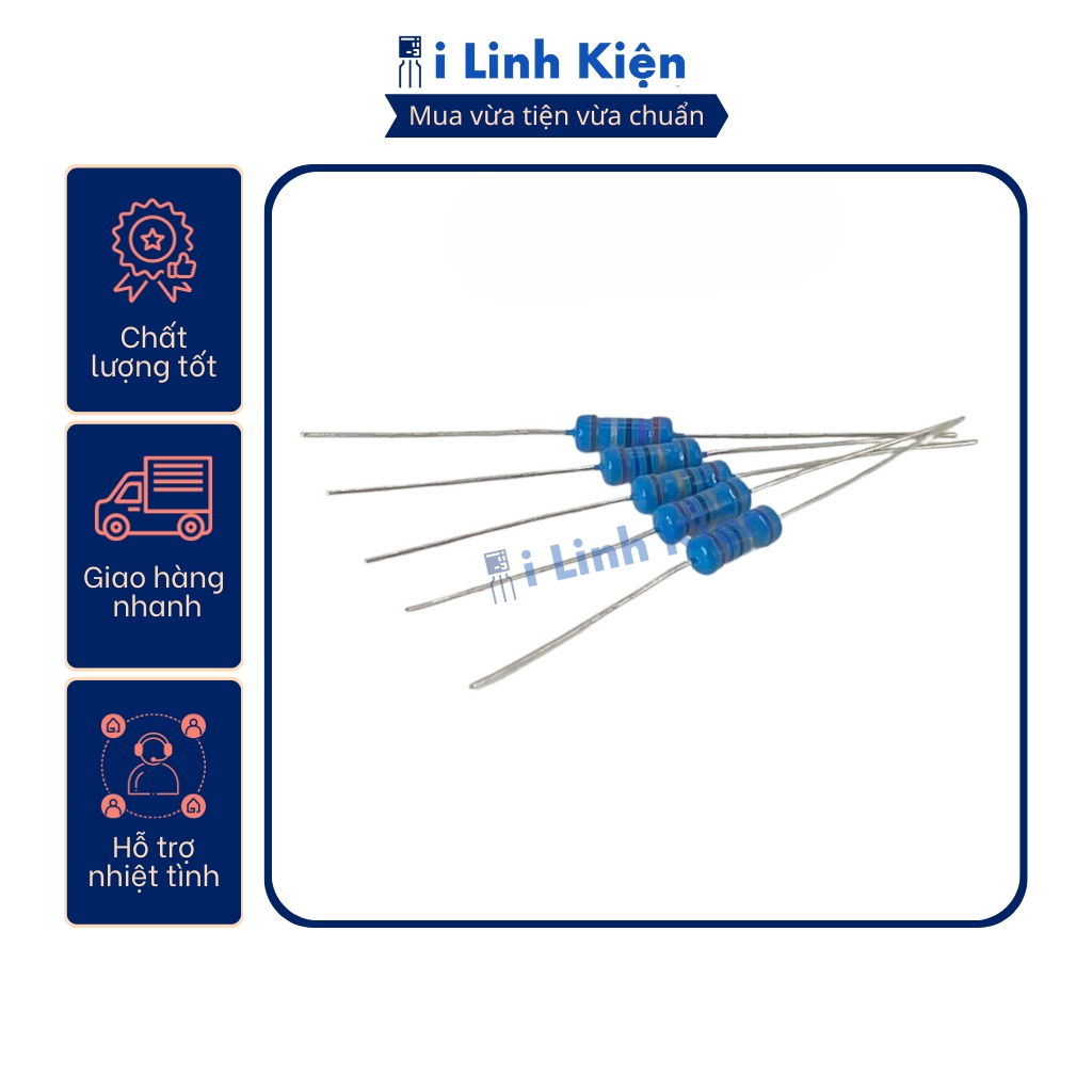 Điện trở vạch 2W 51K – 240K 1% chân đồng