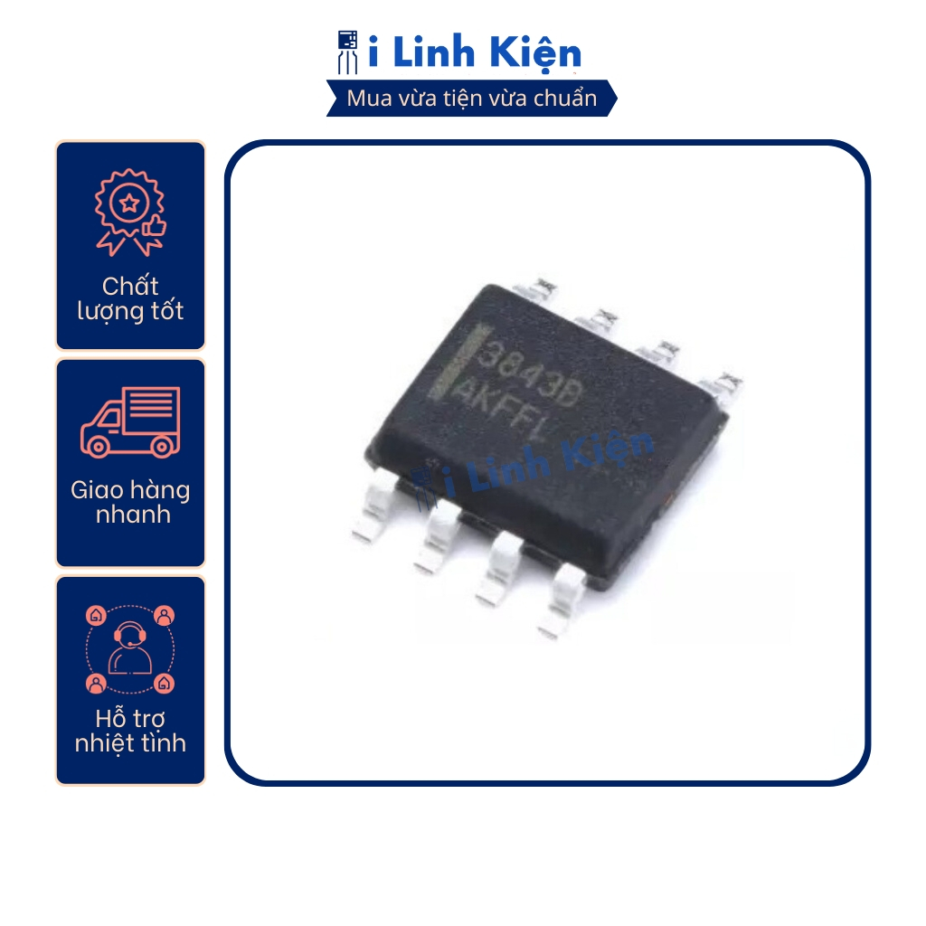 UC3843 UC3843B SOP-8 chính hãng ON