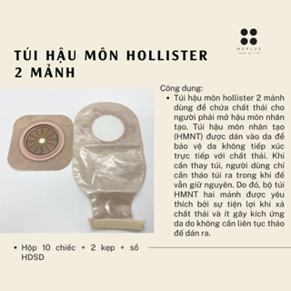 Túi Hậu Môn Nhân Tạo 2 Mảnh Hollister, Túi Chứa Phân, HMNT 1 cái mã 18104