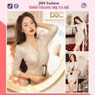 V3313 Váy body kimsa ánh bạc dự tiệc [DVC&ACC] váy tay lỡ đầm ôm body dáng ngắn sang chảnh