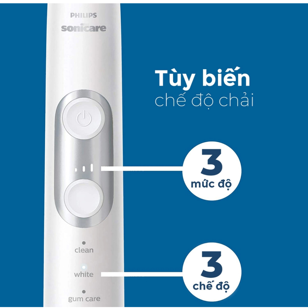 Bàn Chải Điện Philips Sonicare ProtectiveClean 6100 Care+ - Hàng Chính Hãng - BH 1 năm - Có Xuất VAT