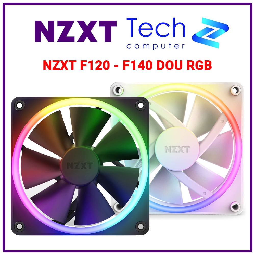 Fan Case NZXT F120 RGB | F140 RGB DUO (Đen / Trắng)