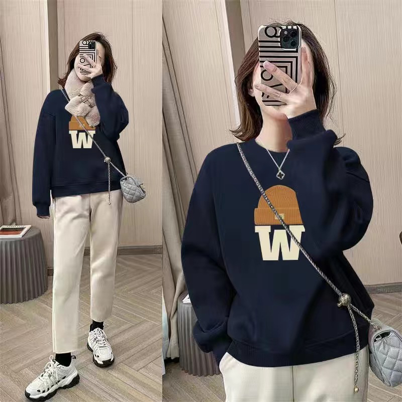 ÁO NỈ COTTON CHỮ W