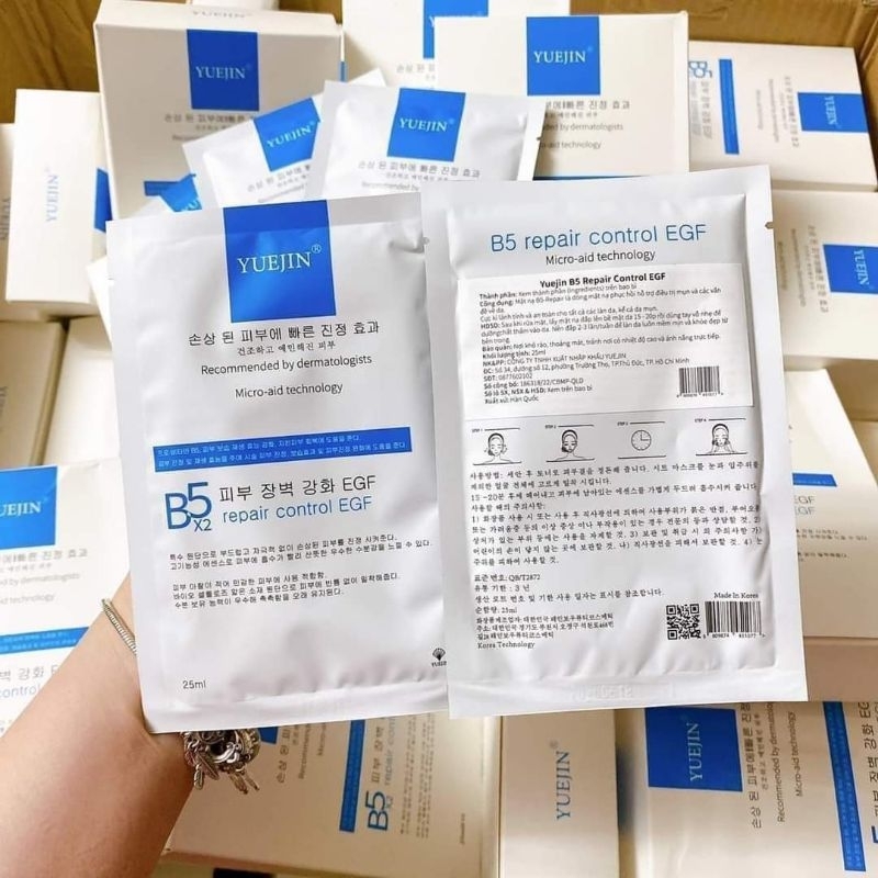 Mặt nạ B5 phục hồi, cấp ẩm da căng mịn, sáng khỏe