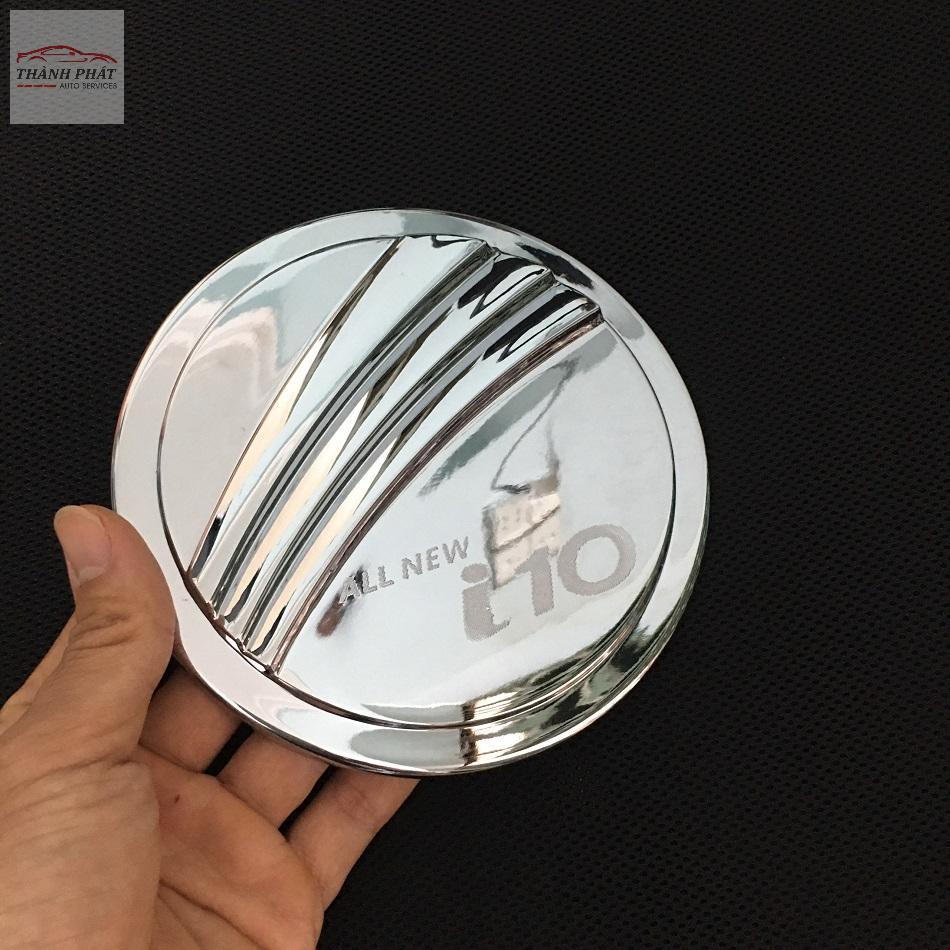 Ốp nắp bình xăng xe Grand i10 Sedan đời 2017-2020 Mạ Crome cao cấp