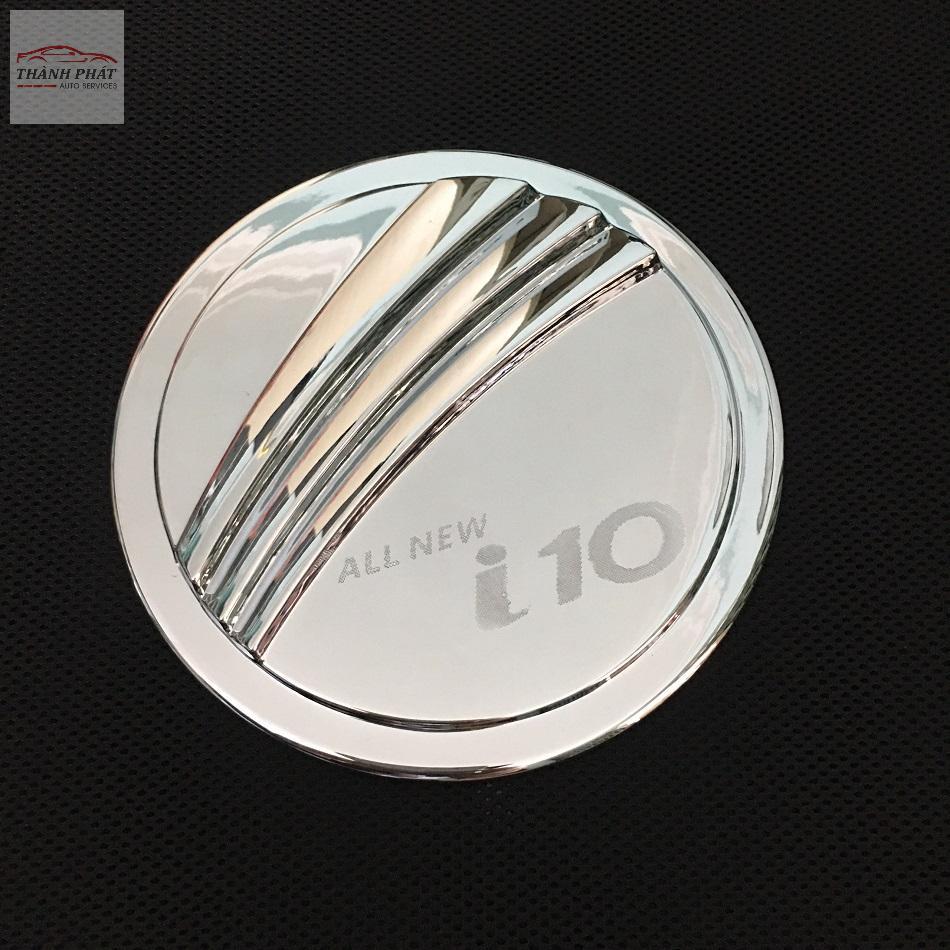 Ốp nắp bình xăng xe Grand i10 Sedan đời 2017-2020 Mạ Crome cao cấp