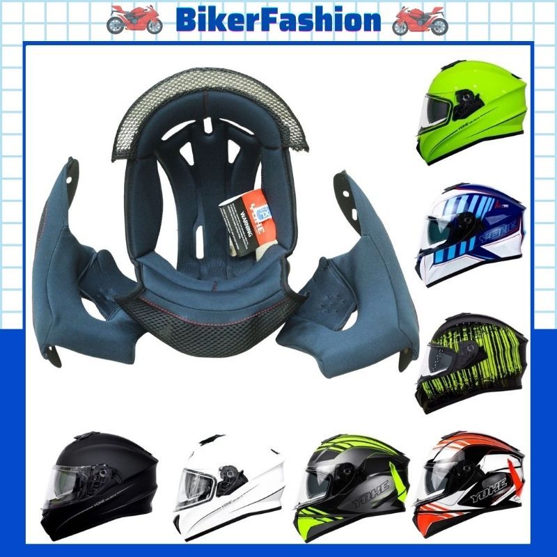 Bộ Lót Thay Thế Mũ Bảo Hiểm Fullface YOHE 981 Chính Hãng, Đệm Mút Yohe 981 ( Gồm 1 Lót Giữa Và 2 Ốp Tai)