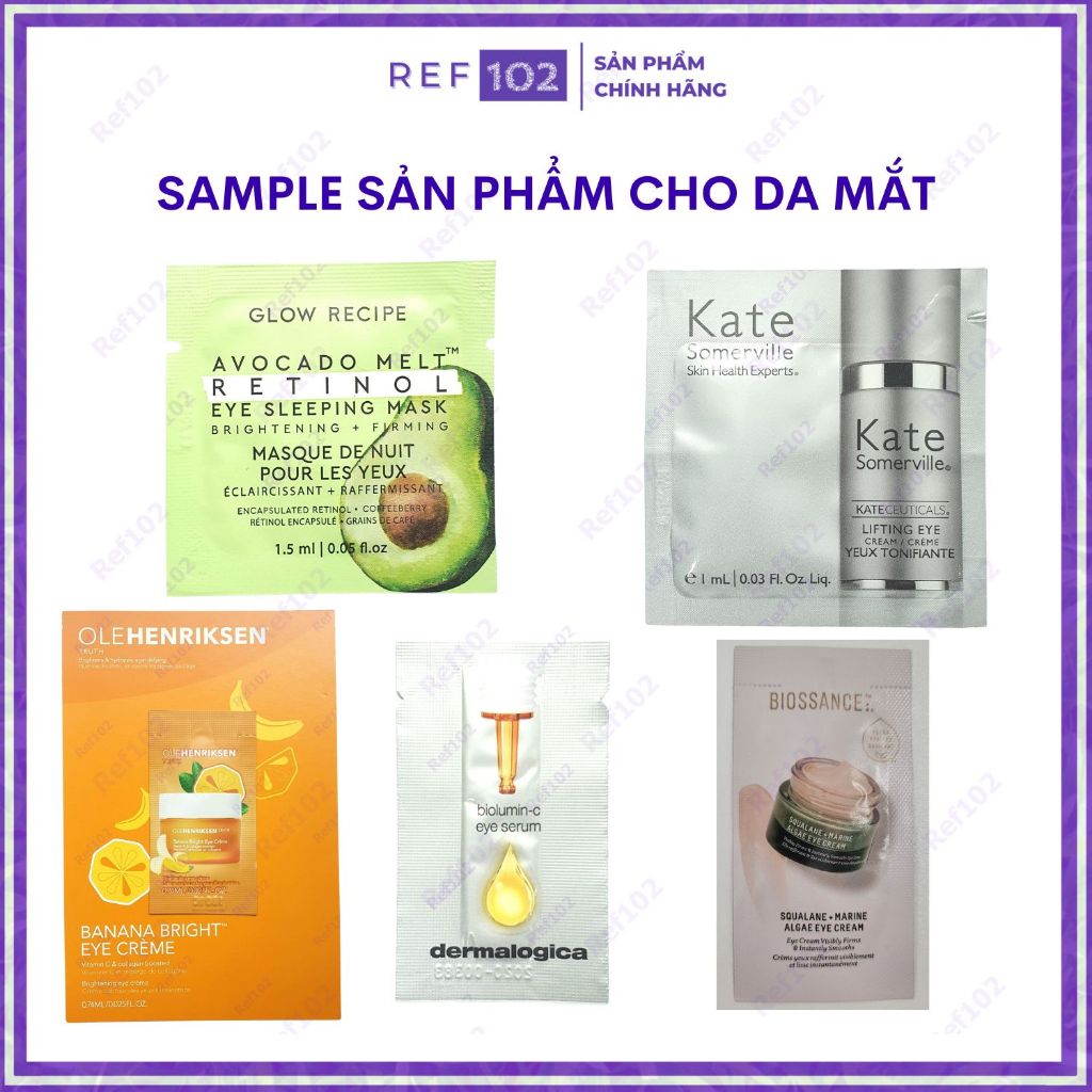 Sample / minisize kem mắt (0.5-3ml) các hãng cao cấp