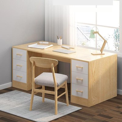 [Giao lắp tại TP.HCM] Bàn Học Tập, Làm Việc Đơn Giản Nhiều Tủ Ngăn Kéo SIB Decor BLV66