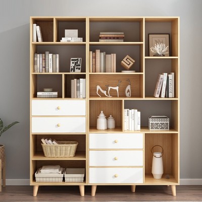 [Chỉ giao lắp tại TP.HCM] Tủ Sách Để Sàn Nhiều Ngăn Hiện Đại Thương Hiệu SIB Decor KSG41