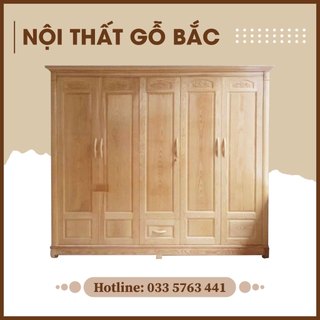 Tủ quần áo chất liệu gỗ sồi nga 100% cao cấp, kiểu dáng thiết kế đẹp mắt, đường nét tinh tế
