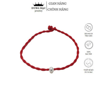 Lắc tay chỉ đỏ bi bạc nữ dung bạc , lắc chỉ đỏ may mắn bình an
