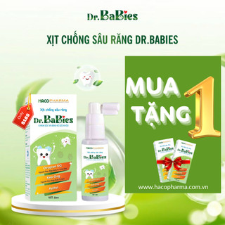 Combo 2 Xịt Chống Sâu Răng DR.BABIES an toàn tuyệt đối cho bé