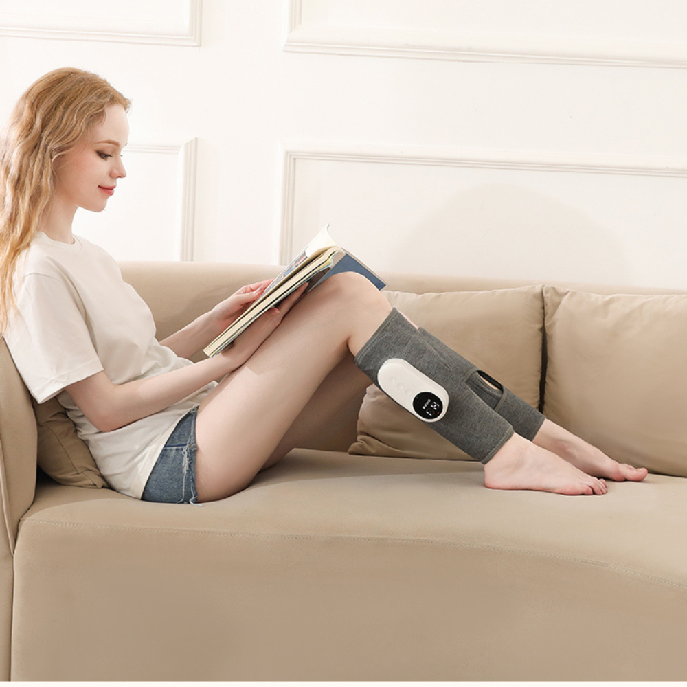 Máy massage bắp chân, bắp tay, đùi, chườm nóng hồng ngoại, giảm đau mỏi, tê bì, lưu thông khí huyết sau chạy bộ, đi bộ