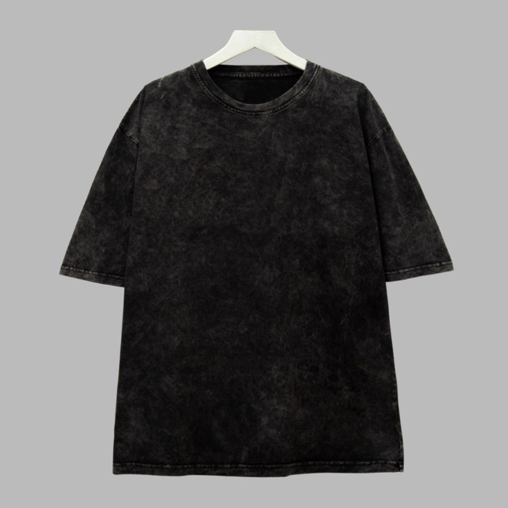 Áo thun wash Trơn basic NB shop , Áo thun unisex nam nữ form rộng oversize chất liệu 100% Cotton